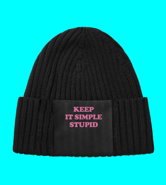 Keep it simple stupid (beanie pink)