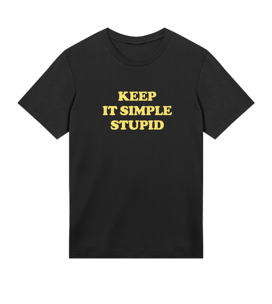 Keep it simple (yellow on black)