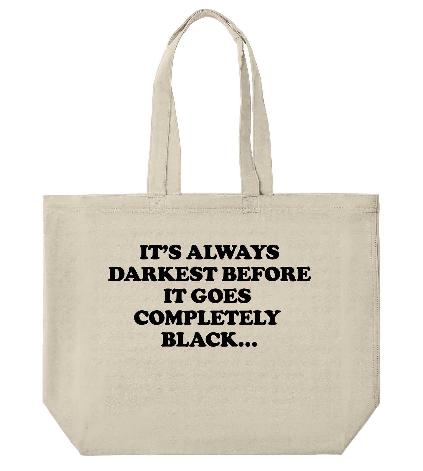 "It's always darkest" (black on white) v2