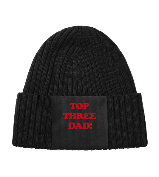 Top three dad (beanie red)