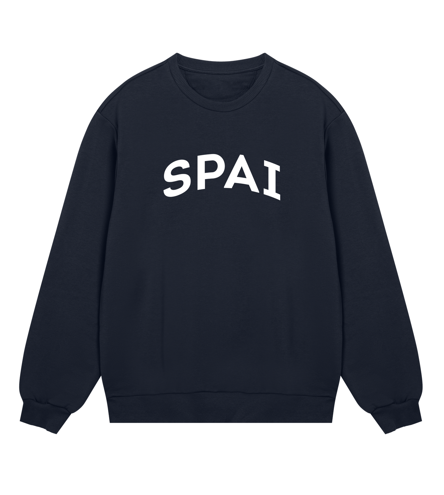 SPAI bent logo (mens regular, white print)