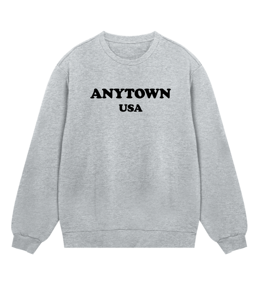 "Anytown USA" (mens regular, black print)