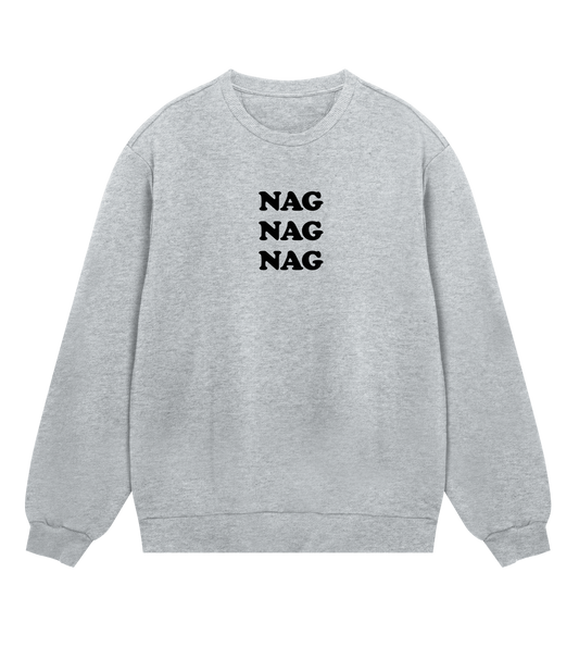 "Nag nag nag" (mens regular, black print)