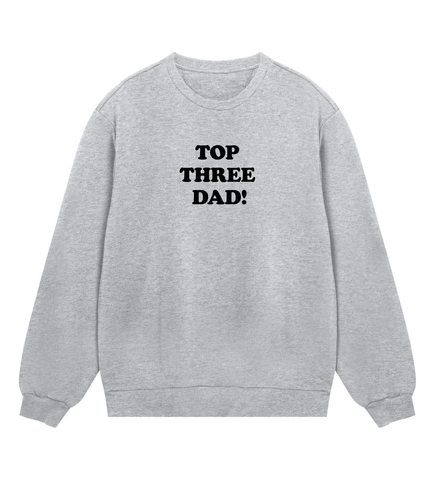 "Top three dad" (mens regular, black print)