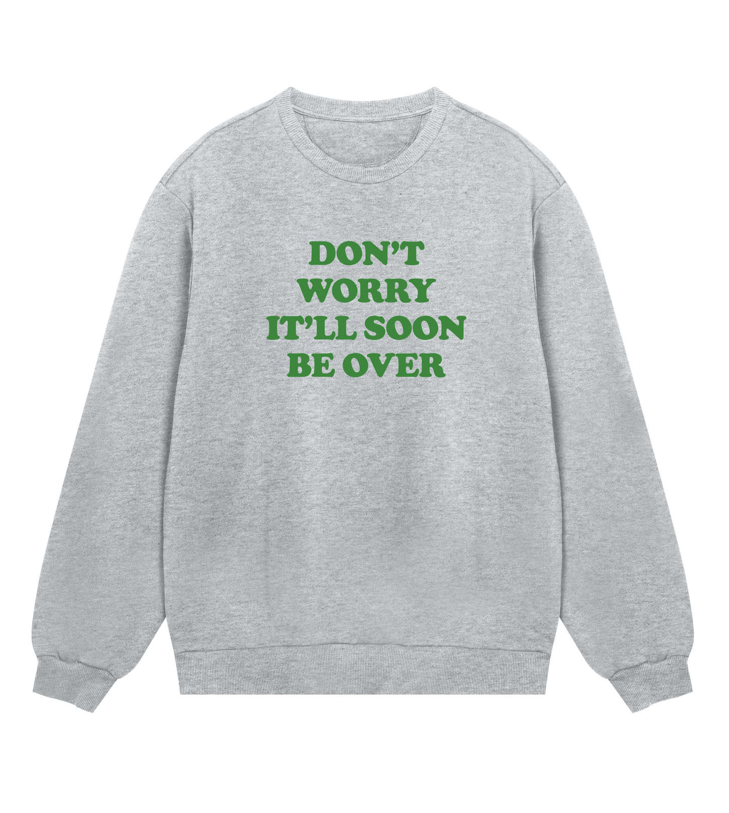 Don't worry (mens regular, green print)