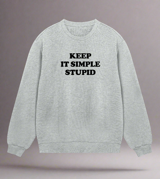"Keep it simple" (mens regular, black print)