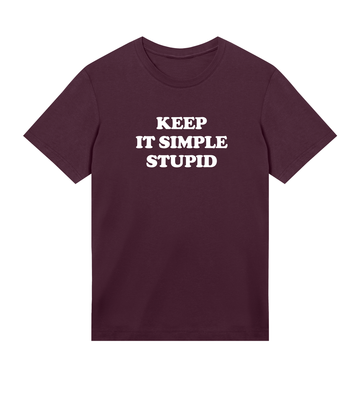 "Keep it simple" (m white)
