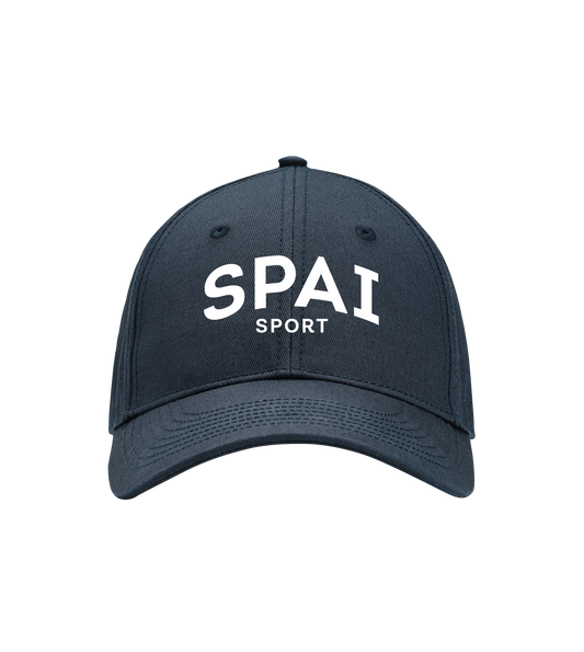 SPAI Sport logo cap (white on blue)