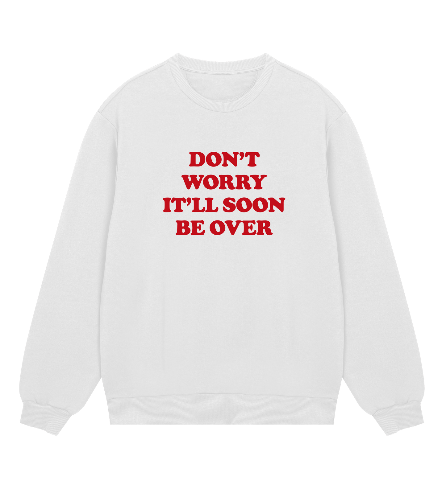 Don't worry (mens regular, red print)