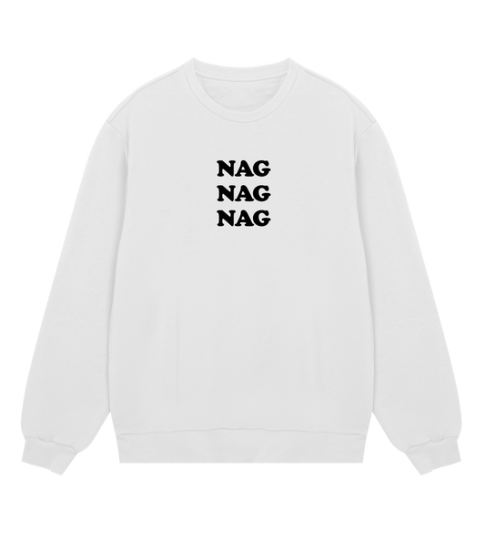 "Nag nag nag" (mens regular, black print)